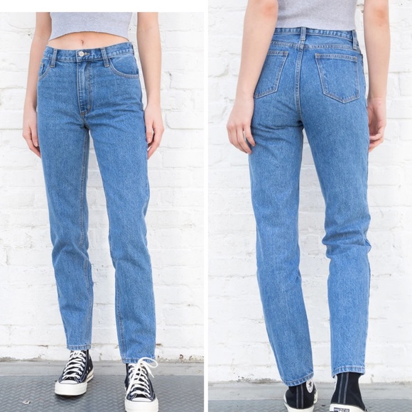 BNWT Brandy Melville Denim Jeans Carly - Picture 1 of 4